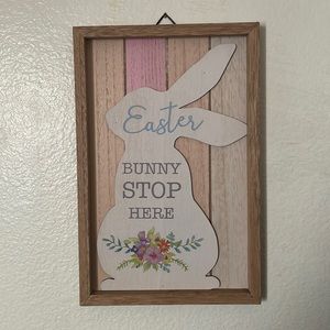 Ashland “Easter bunny stop here” wall decor